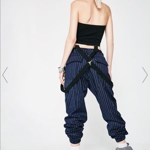 Suspender cargo pants
